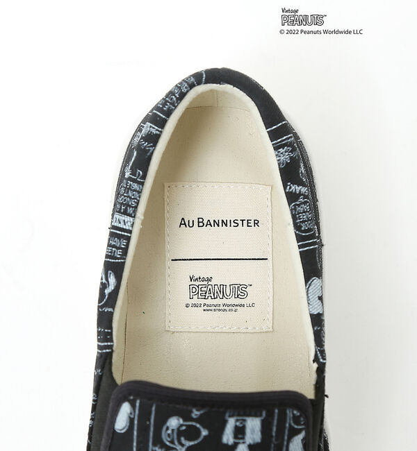 AU BANNISTER「【PEANUTS&times;Au BANNISTER】スヌーピーコラボ スリッポンスニーカ」|スニーカー|