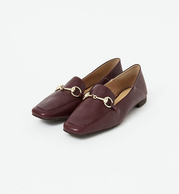 AU BANNISTER「バブーシュ ビット モカ スクエアトゥ ローファー」|ローファー|ボルドー