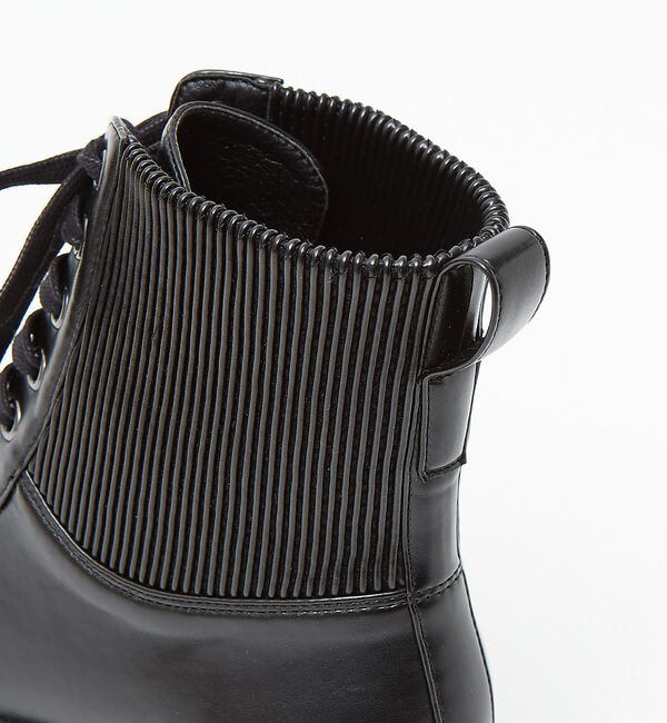 AU BANNISTER「【LAROUTE】トラックソール編上げブーツ」|ショートブーツ|