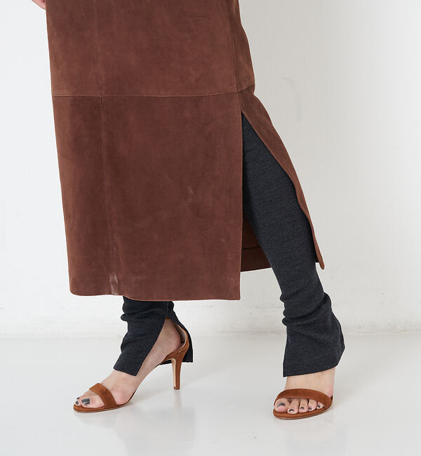 The Store by C' 「【COCUCA】ウールレギンス」|ソックス|チャコールグレー