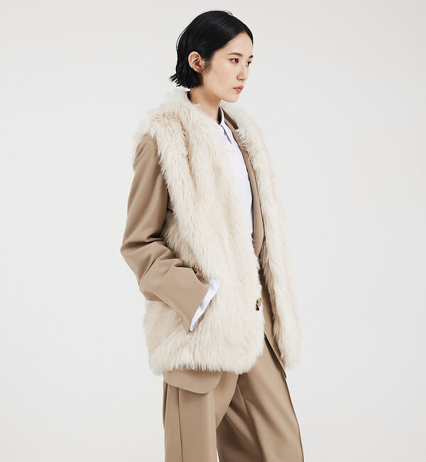 The Store by C' 「【COCUCA】エコファーベスト」|ダウンベスト・ベスト|