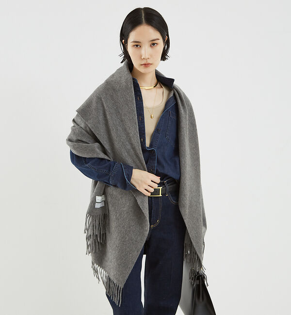 The Store by C' 「【Whiteley&Green】カシミヤストール　70&times;190」|マフラー|グレージュ