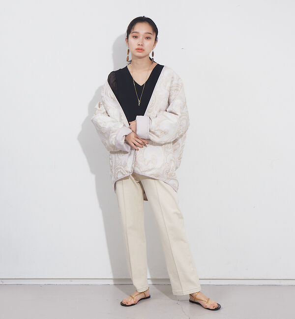 NOMINE「ピンタックデニムパンツ」|デニム|