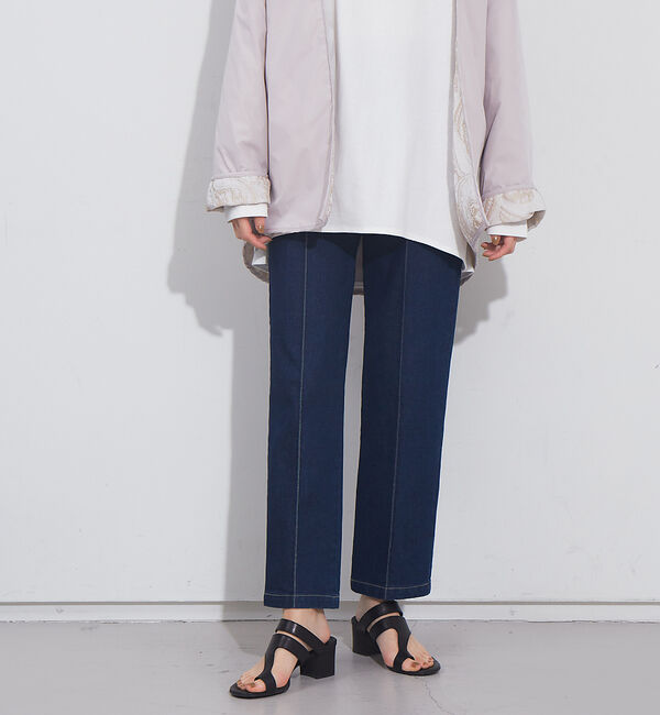 NOMINE「ピンタックデニムパンツ」|デニム|