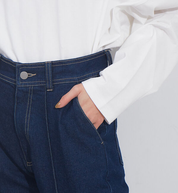 NOMINE「ピンタックデニムパンツ」|デニム|