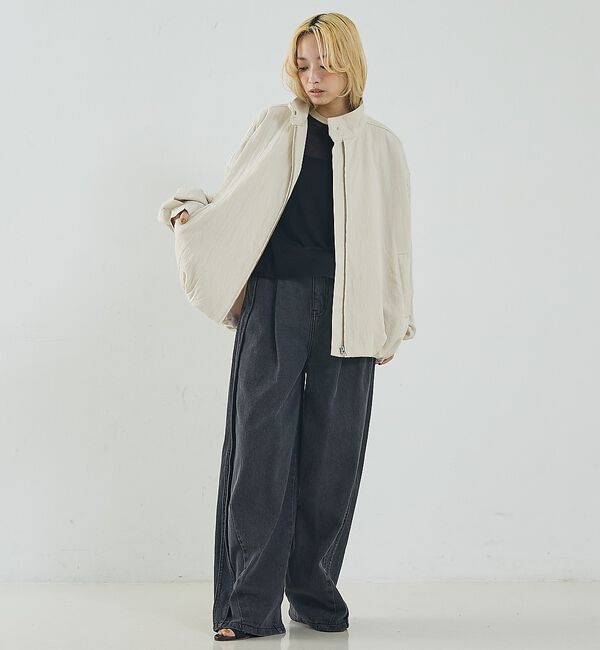 NOMINE「中綿 ドルマン ボリューム ブルゾン」|ブルゾン・スタジャン|