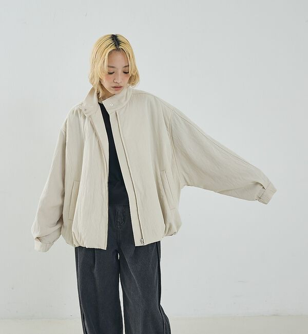NOMINE「中綿 ドルマン ボリューム ブルゾン」|ブルゾン・スタジャン|