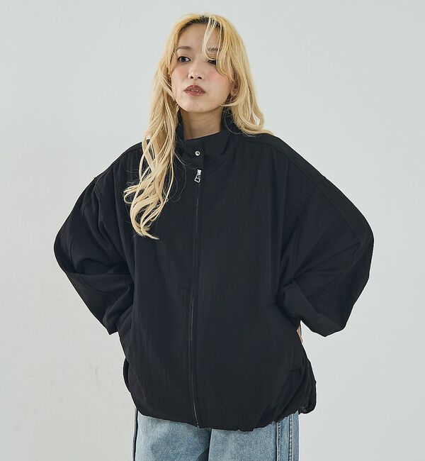 NOMINE「中綿 ドルマン ボリューム ブルゾン」|ブルゾン・スタジャン|