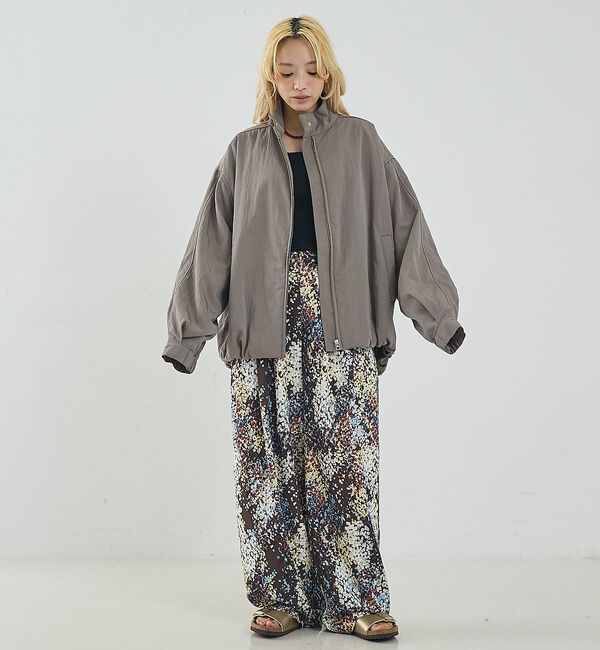 NOMINE「中綿 ドルマン ボリューム ブルゾン」|ブルゾン・スタジャン|