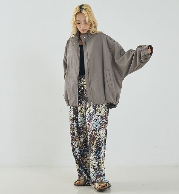 NOMINE「中綿 ドルマン ボリューム ブルゾン」|ブルゾン・スタジャン|