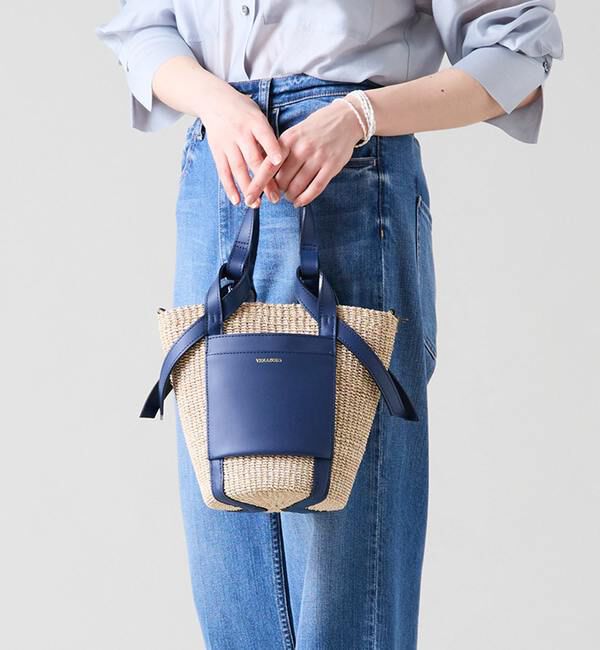 TIARA「《別注》【VIOLAd'ORO/ヴィオラドーロ】かごバッグ（V-8885）」|かごバッグ|ネイビー