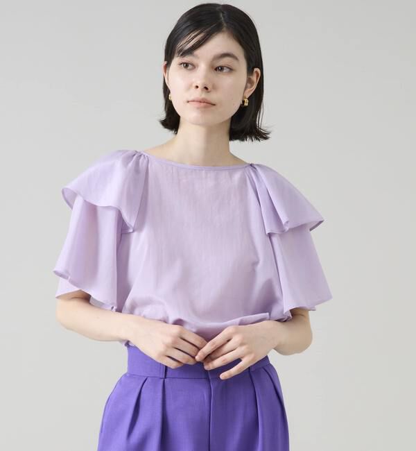 TIARA「フリルカラー2WAYブラウス」|シャツ・ブラウス|