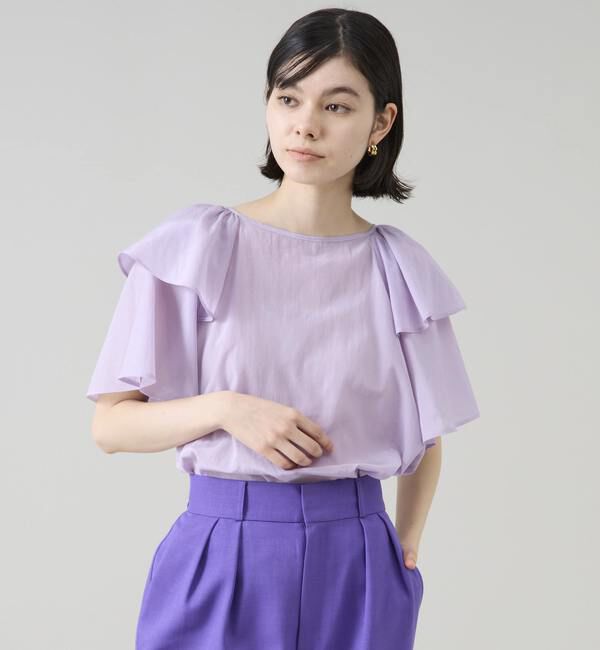 TIARA「フリルカラー2WAYブラウス」|シャツ・ブラウス|
