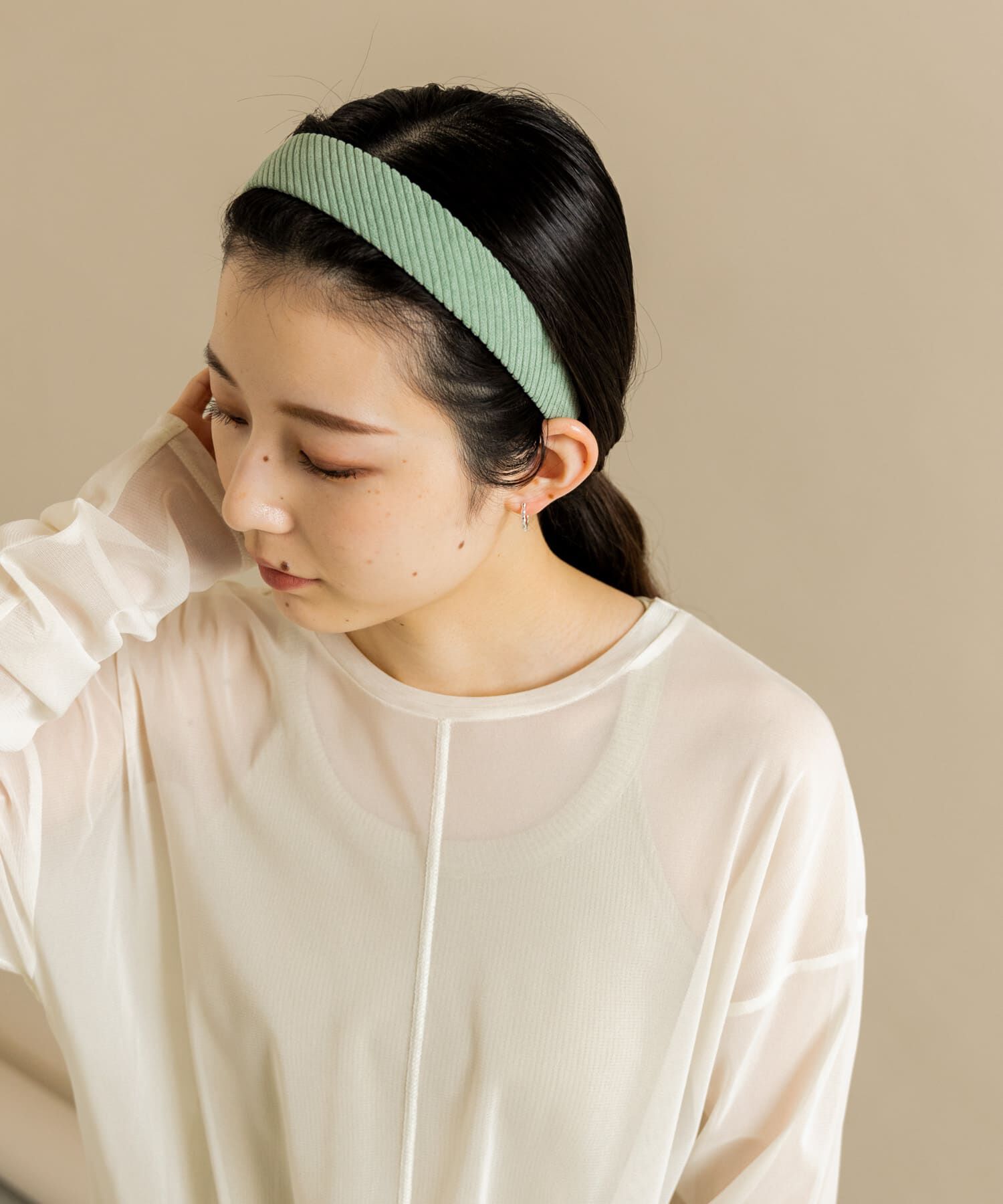 SMELLY「コーデュロイカチューシャ」|カチューシャ|