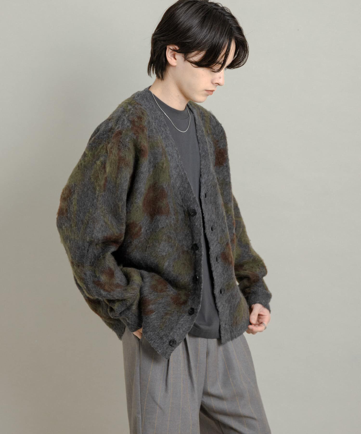 SENSE OF PLACE by URBAN RESEARCH「ツリーカモニットカーディガン」|ニット・セーター|