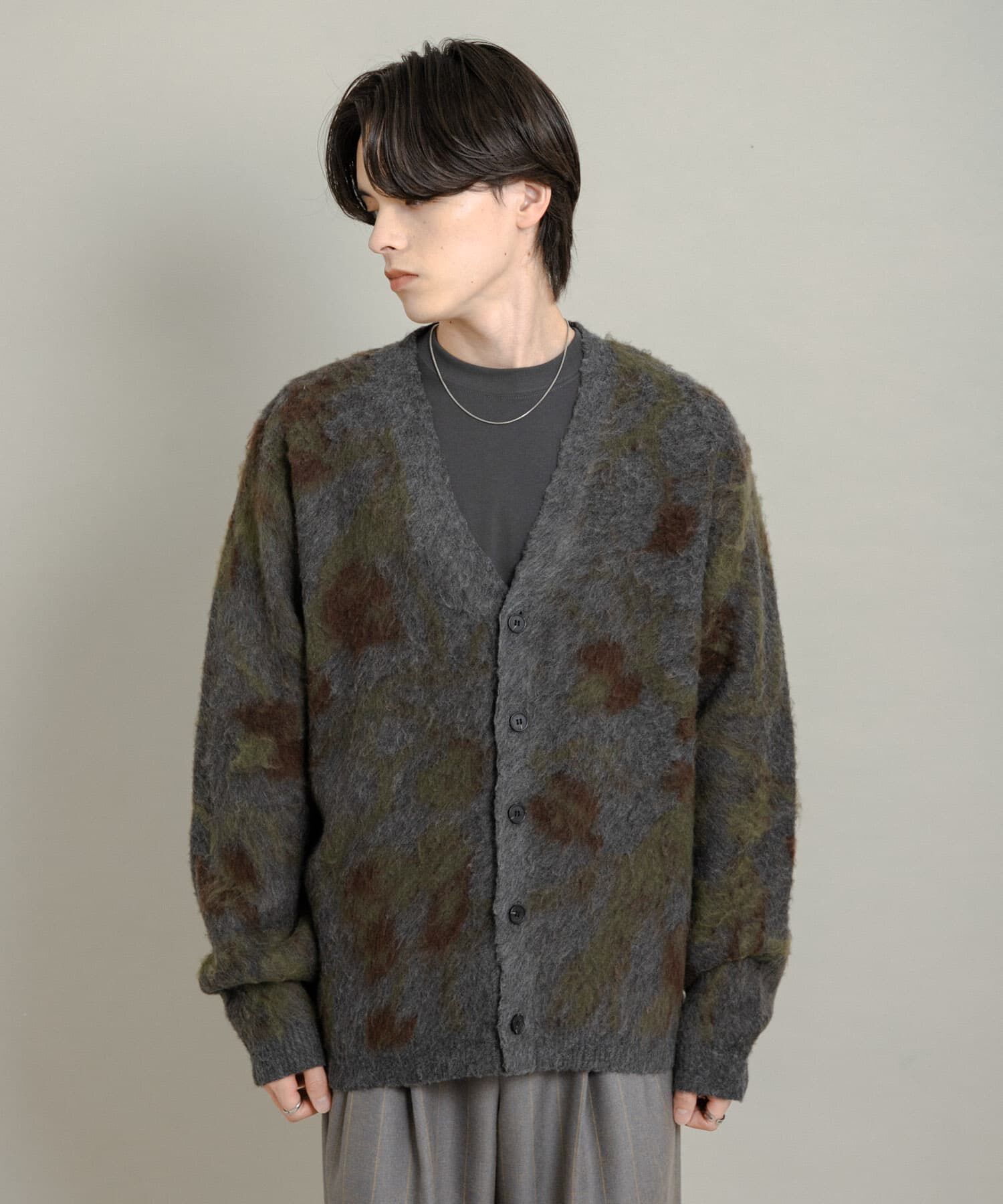 SENSE OF PLACE by URBAN RESEARCH「ツリーカモニットカーディガン」|ニット・セーター|