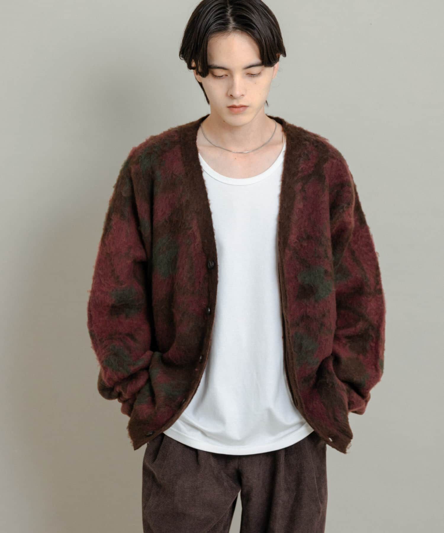 SENSE OF PLACE by URBAN RESEARCH「ツリーカモニットカーディガン」|ニット・セーター|