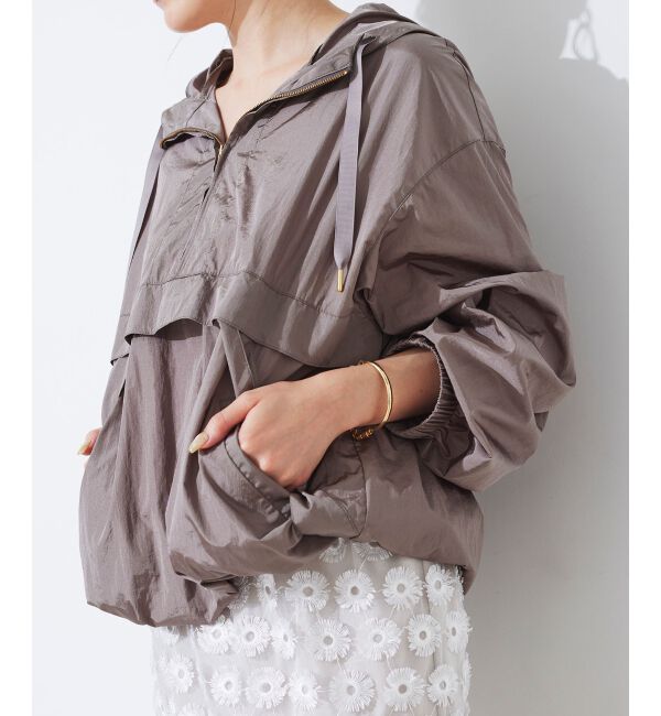 le.coeur blanc「シャイニーナイロンアノラックパーカー」|その他|