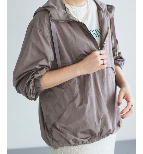 le.coeur blanc「シャイニーナイロンアノラックパーカー」|その他|