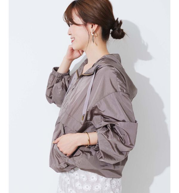 le.coeur blanc「シャイニーナイロンアノラックパーカー」|その他|