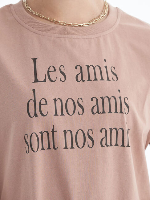 earth music&ecology「フレンチスリーブロゴTシャツ」|Tシャツ・カットソー|