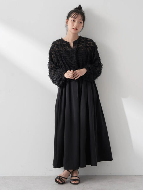 earth music&ecology「ジャガード切替ワンピース」|ワンピース|