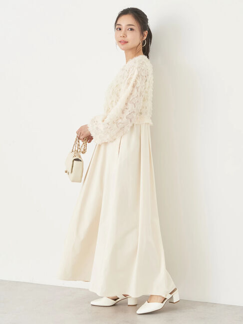 earth music&ecology「ジャガード切替ワンピース」|ワンピース|