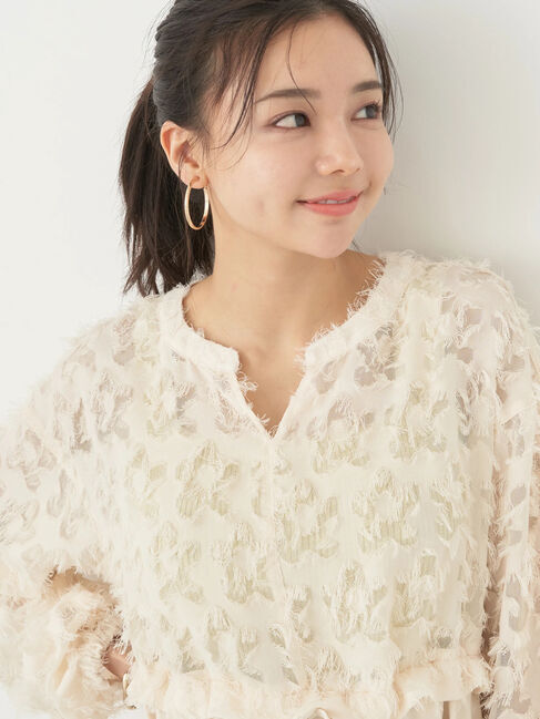 earth music&ecology「ジャガード切替ワンピース」|ワンピース|