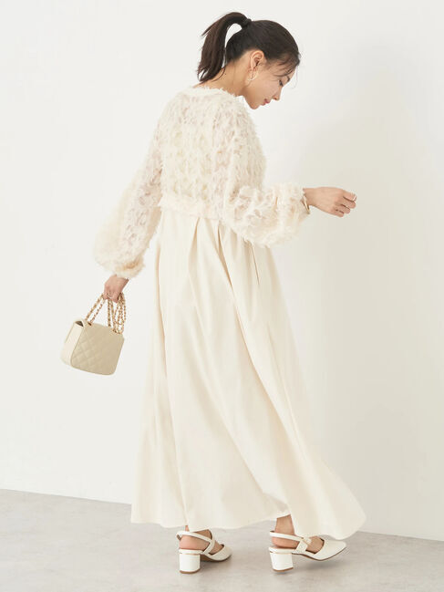 earth music&ecology「ジャガード切替ワンピース」|ワンピース|