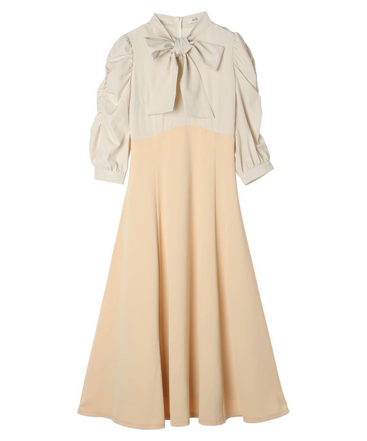 earth music&ecology「ハイウエスト切り替えドッキングフレアワンピース」|ワンピース|