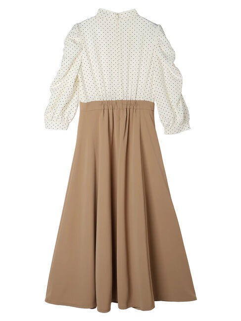 earth music&ecology「ハイウエスト切り替えドッキングフレアワンピース」|ワンピース|