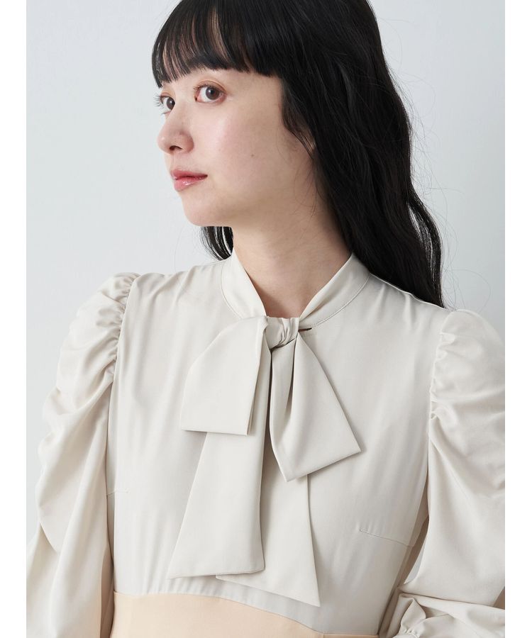 earth music&ecology「ハイウエスト切り替えドッキングフレアワンピース」|ワンピース|