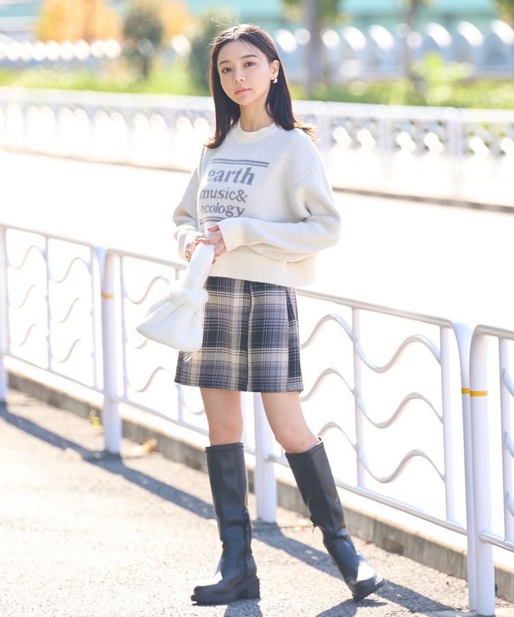 earth music&ecology「ジャガードロゴニットプルオーバー」|ニット・セーター|