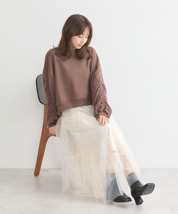 earth music&ecology「ドロストスリーブスウェット」|スウェット・ジャージ|