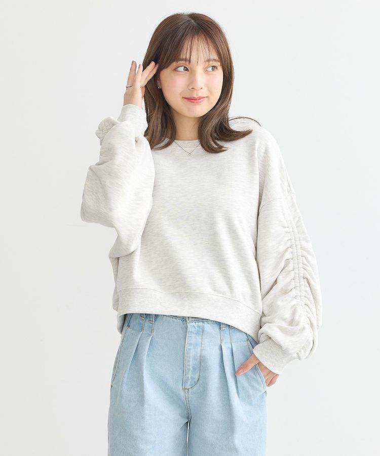 earth music&ecology「ドロストスリーブスウェット」|スウェット・ジャージ|