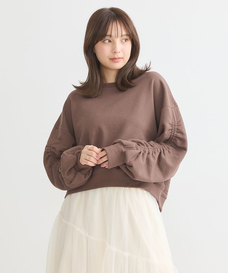 earth music&ecology「ドロストスリーブスウェット」|スウェット・ジャージ|