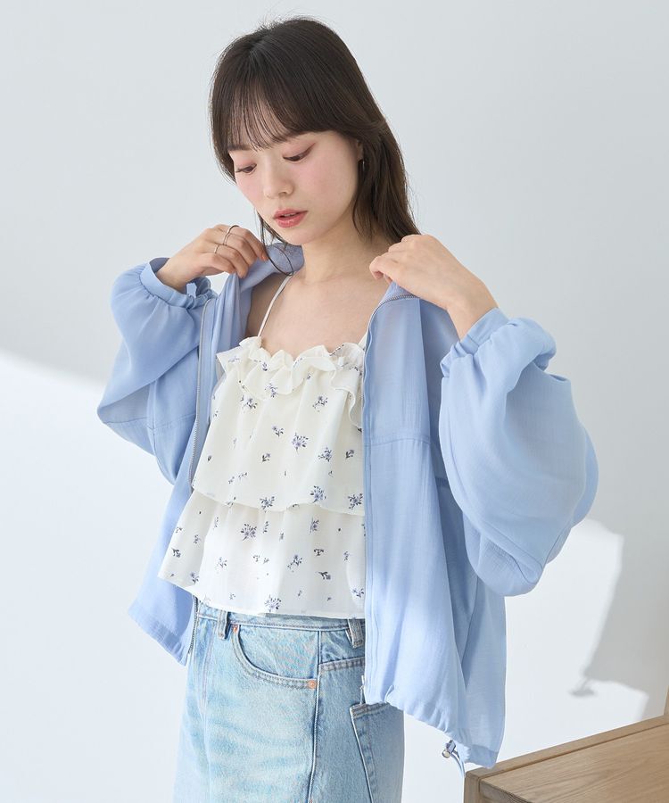 earth music&ecology「シアージップパーカー」|ブルゾン・スタジャン|