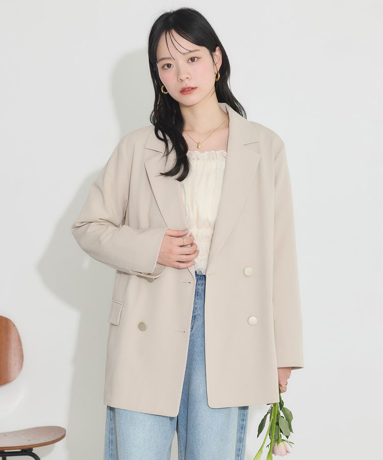 earth music&ecology「ダブルテーラードジャケット」|テーラードジャケット|