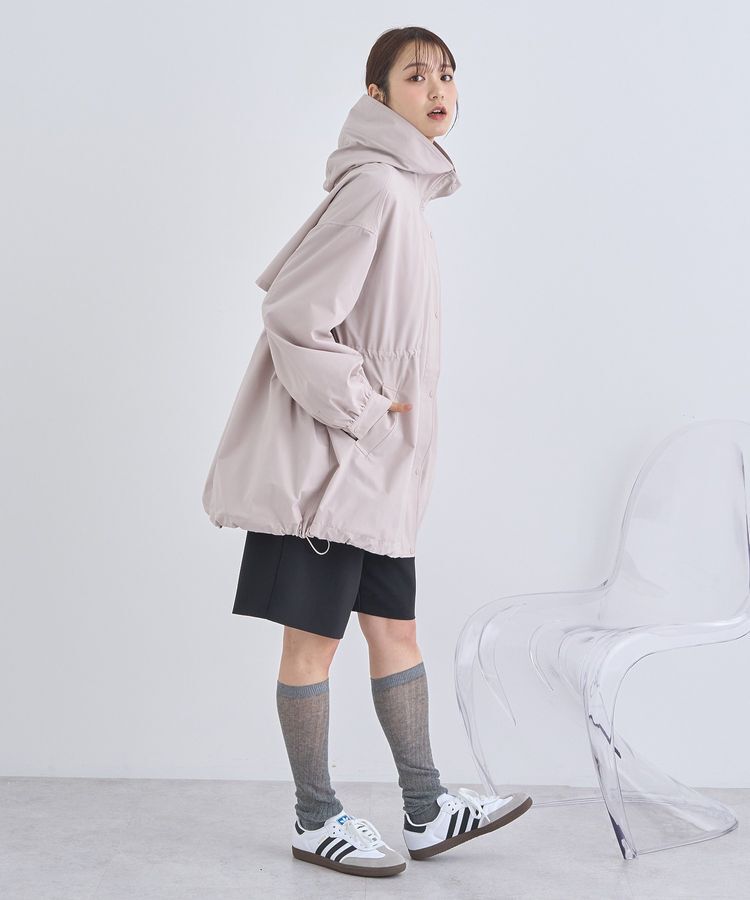 earth music&ecology「ドロストミドル丈パーカー」|ブルゾン・スタジャン|