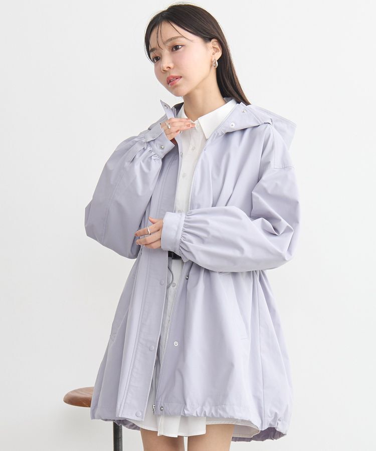 earth music&ecology「ドロストミドル丈パーカー」|ブルゾン・スタジャン|