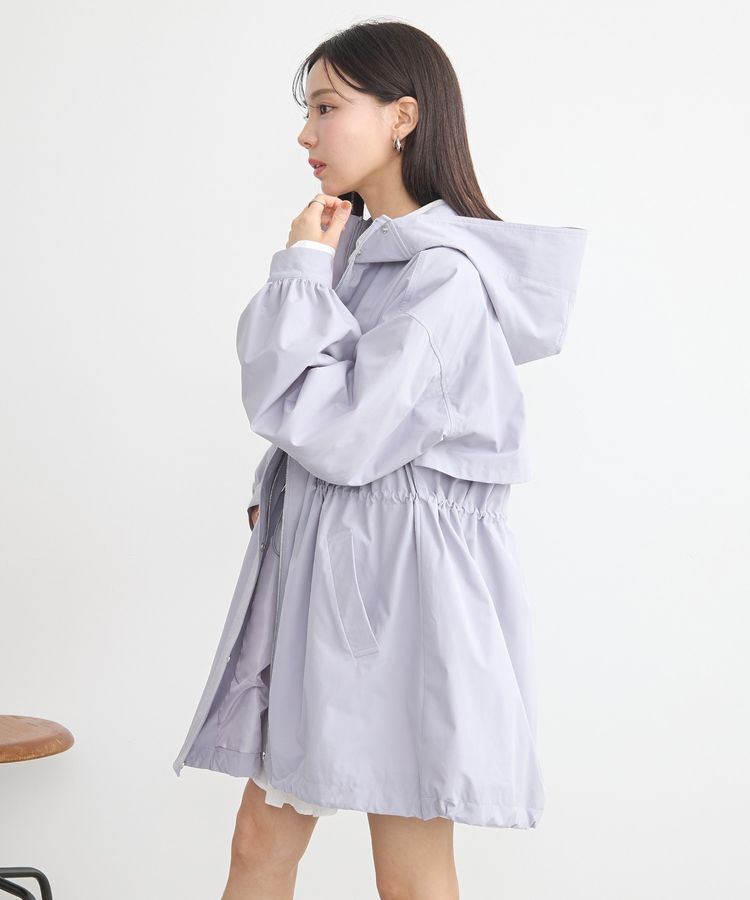 earth music&ecology「ドロストミドル丈パーカー」|ブルゾン・スタジャン|