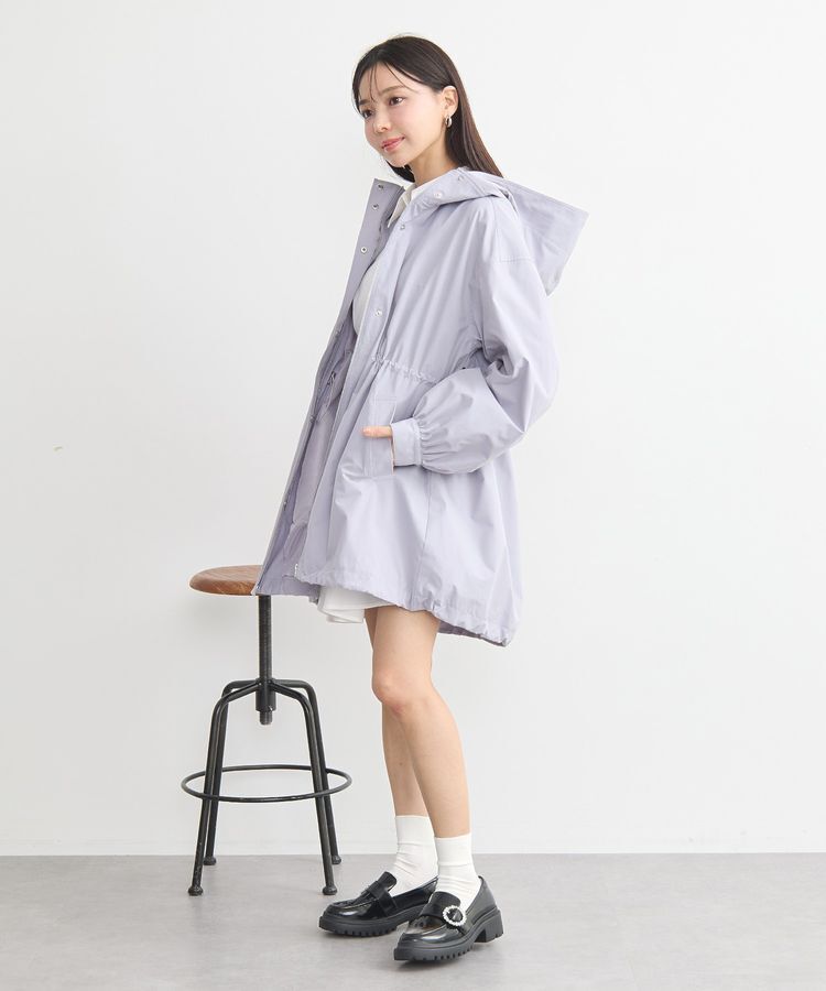 earth music&ecology「ドロストミドル丈パーカー」|ブルゾン・スタジャン|