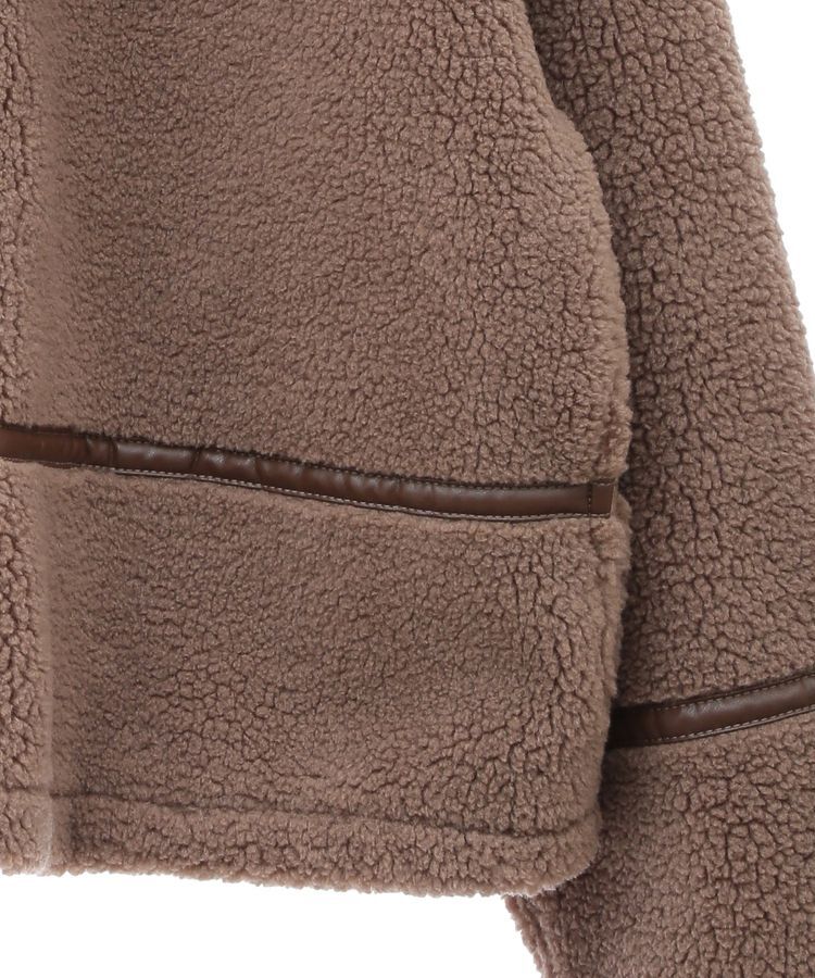 earth music&ecology「ビッグカラーボアフェイスブルゾン」|ブルゾン・スタジャン|