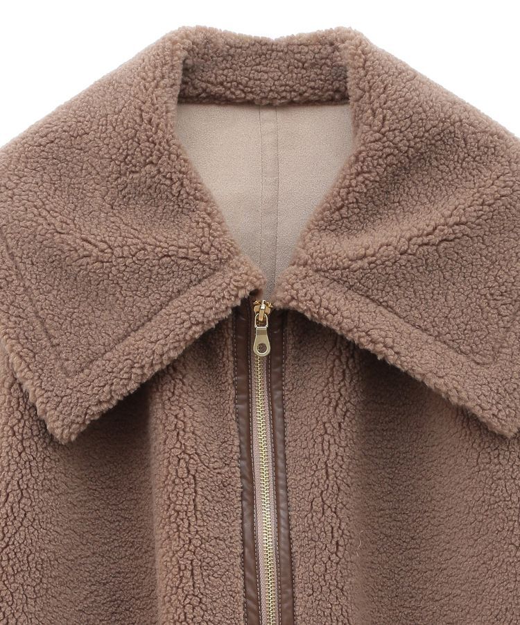 earth music&ecology「ビッグカラーボアフェイスブルゾン」|ブルゾン・スタジャン|