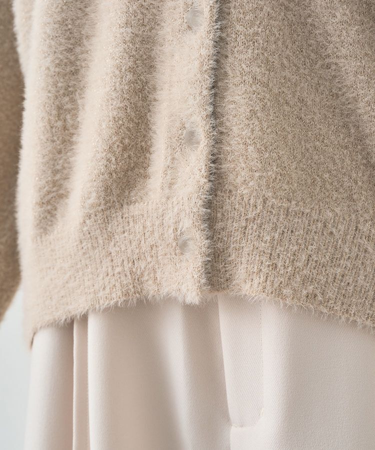 earth music&ecology「ミニラメシャギーカーディガン」|カーディガン|