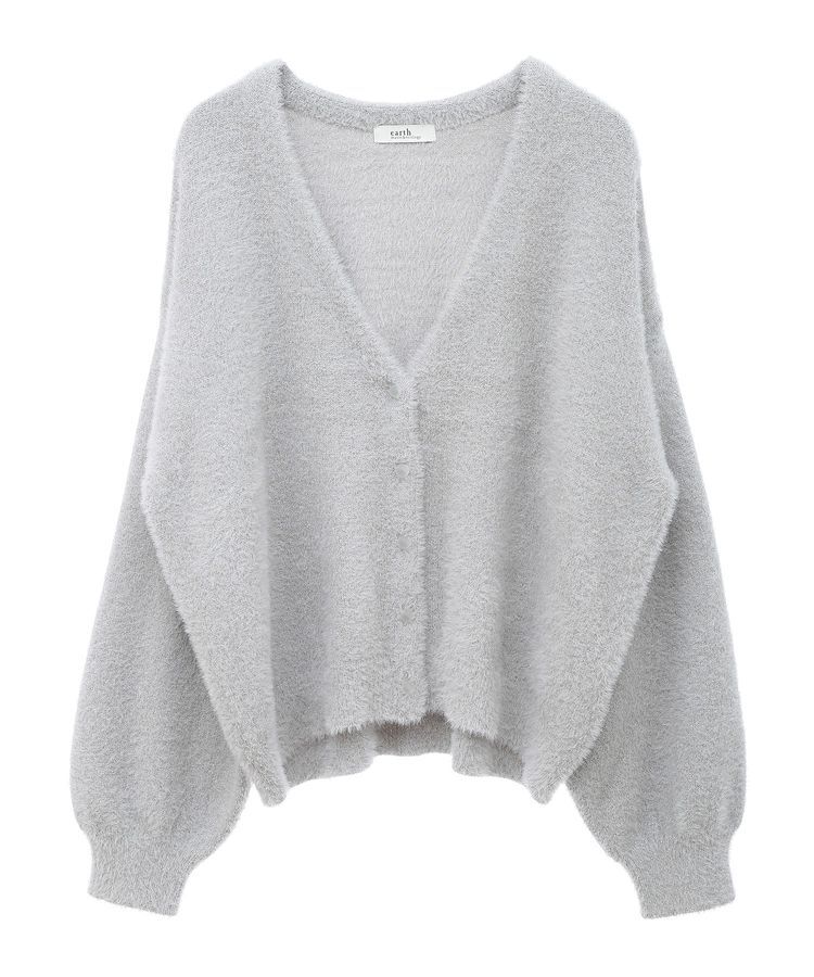 earth music&ecology「ミニラメシャギーカーディガン」|カーディガン|