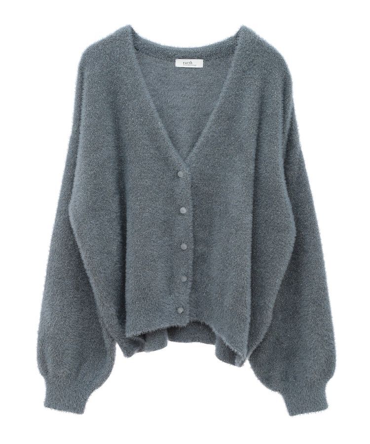 earth music&ecology「ミニラメシャギーカーディガン」|カーディガン|