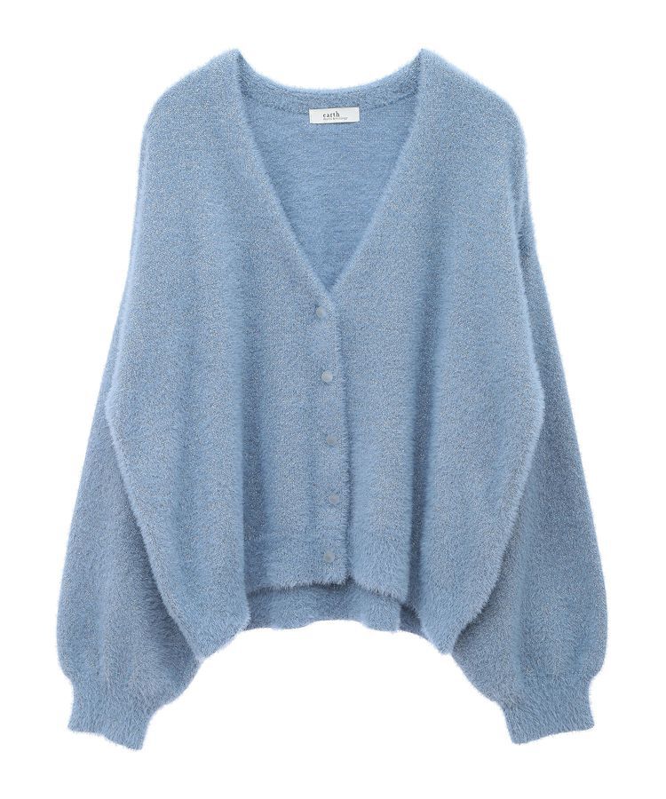 earth music&ecology「ミニラメシャギーカーディガン」|カーディガン|