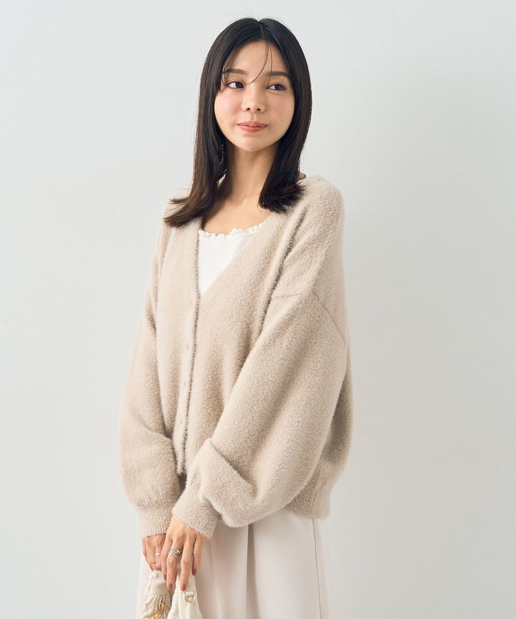 earth music&ecology「ミニラメシャギーカーディガン」|カーディガン|