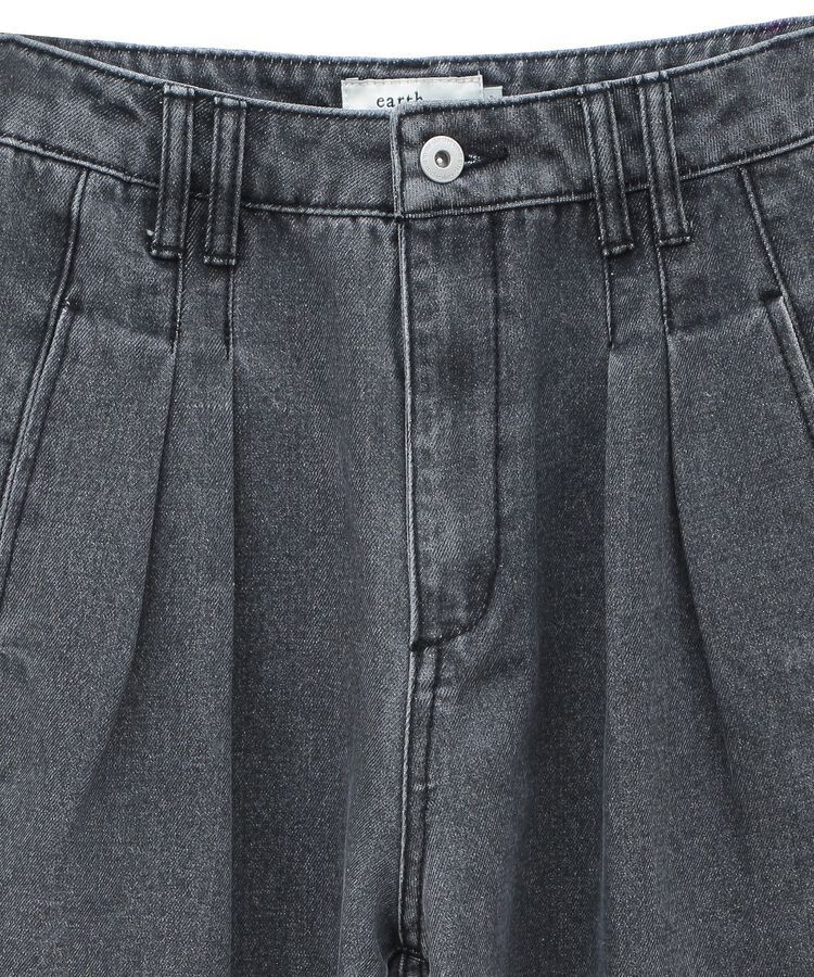 earth music&ecology「ダブルタックワイドデニムパンツ」|デニム|